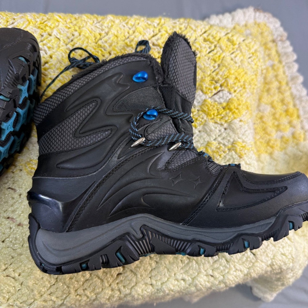 Merrell Womens Black Waterproof Winter Hiking Boots J21120 Size 9 Active Heat - Picture 9 of 16